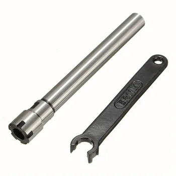 

CNC Milling Lathe Straight Shank Collet Chuck C12 ER11M 100L + Wrench Suit For Deep Hole Working