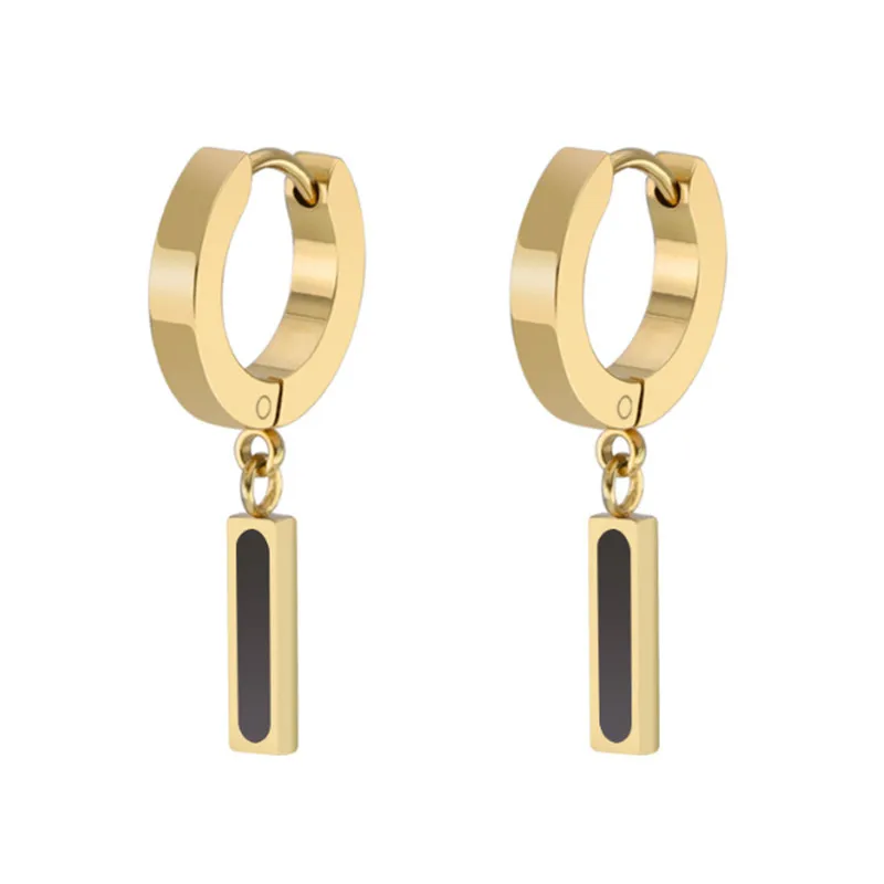 Новинка,, серьги-гвоздики розового золота в стиле панк для женщин и мужчин, серьги из нержавеющей стали с большими геометрическими ушами, модные ювелирные изделия