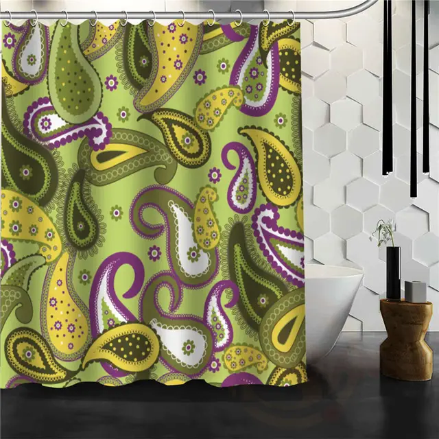 Latest Hot Creative Paisley Shower Curtain Pattern Personalized