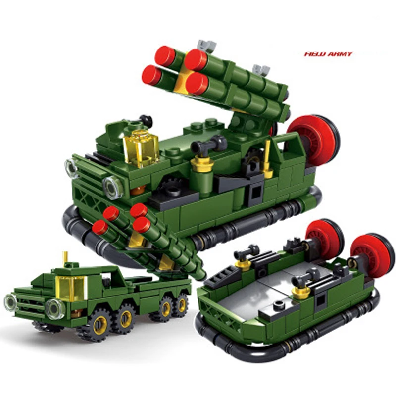 Enlighten 1803 8в1 Военная бронированная модель автомобиля строительные блоки Фигурки
