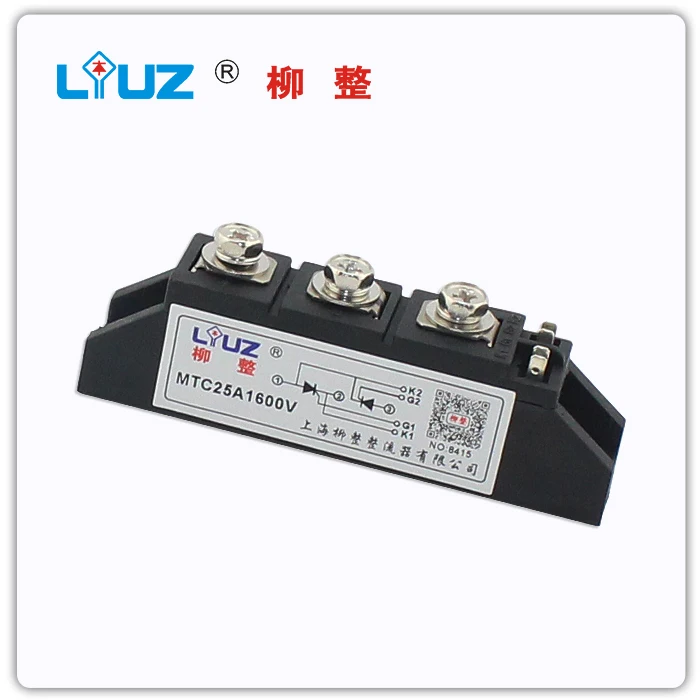 

[ZOB] RELAY Silicon controlled silicon module MTC25A1600V thyristor module - rectifier -z --5pcs/lot