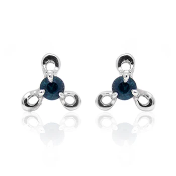 

Brinco Qi Xuan_Fashion Jewelry_Dark Blue Stone Elegant Woman Earrings_S925 Solid Silver Earrings_Factory Directly Sales