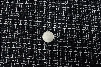 

free ship apricot color weaved with shining line tweed fabric price for 1.5 meter 59" wide