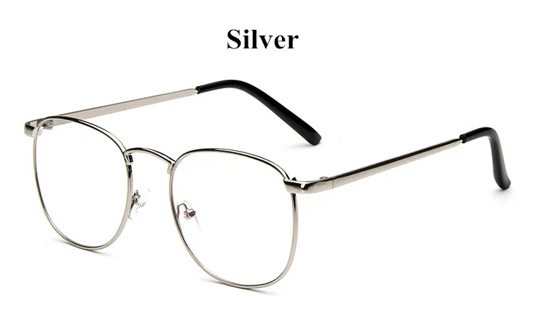 Модные брендовые дизайнерские очки для чтения, мужские и женские очки, оправа для очков, оптические компьютерные очки Oculos De Grau - Цвет оправы: Silver