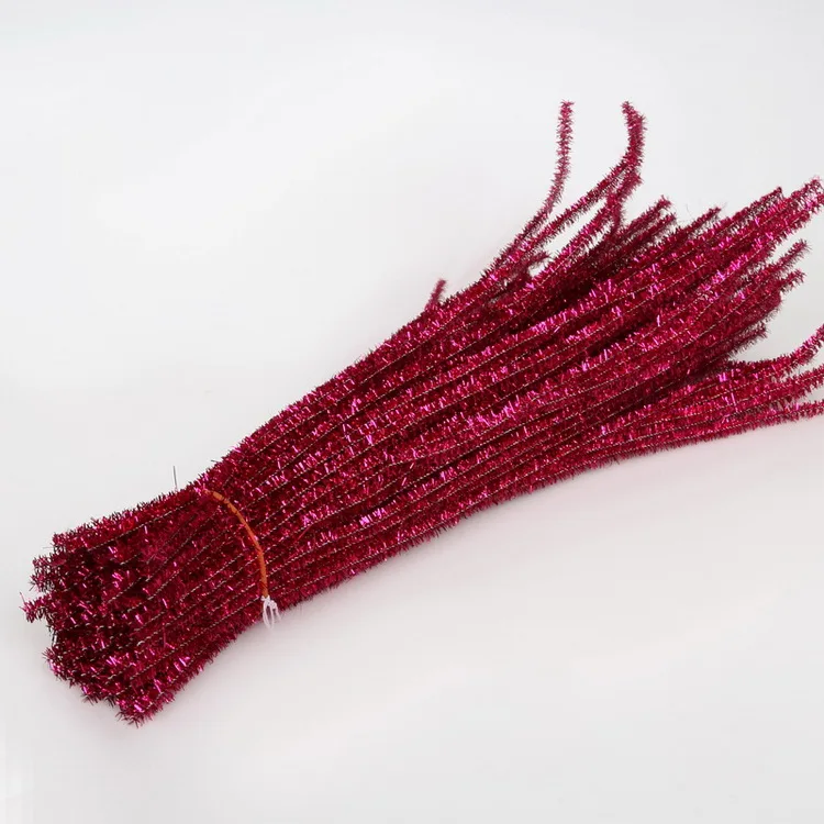 100pcs Sparkling Chenille Pipe Cleaners