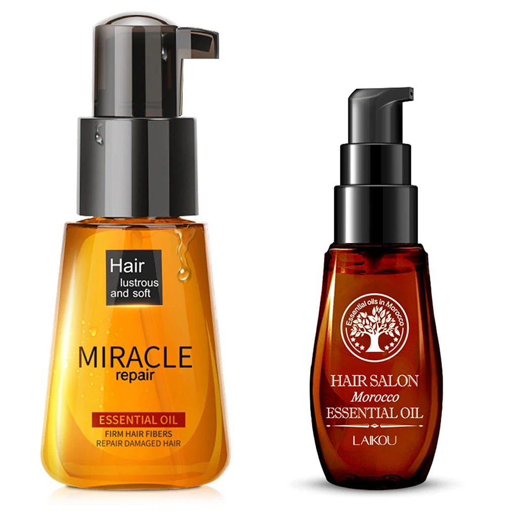 

1PCS Morocco Argan oil Hair Pure Essential Liquid Dry Damaged Hair Repair Scalp Treatment Hair Loss Product