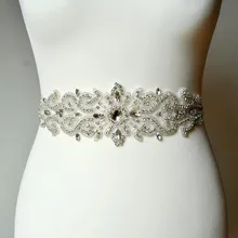AYiCuthia ручной работы ширина Стразы Лента жемчуг атласное свадебное платье пояс роскошный пояс Кушак лента белый бежевый свадебный пояс Y7