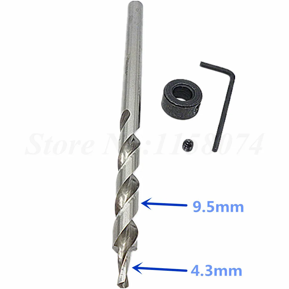 HSS Replacement Twist Step Drill Bit Stop Collar for Kreg KJD Manual-Pocket Hole