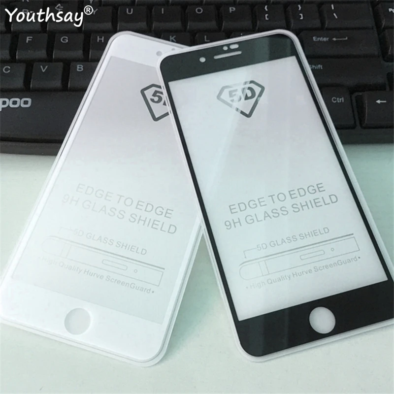 

5D Full Glue Tempered Glass For iPhone 8 Screen Protector For iPhone 8 Protective Film For iPhone8 Full Glue Glass Film Youthsay