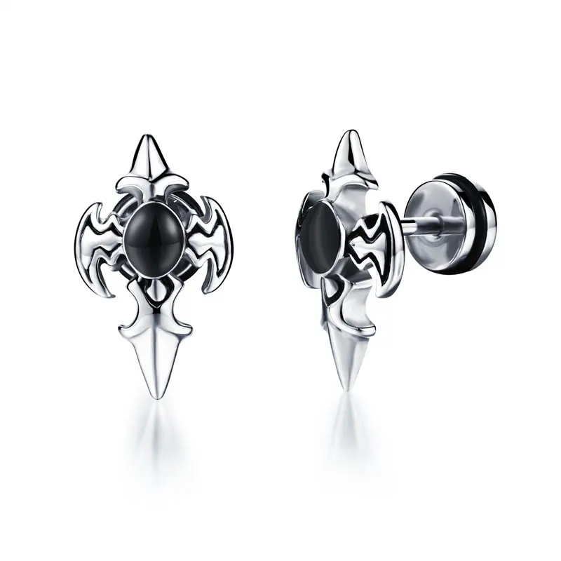 Модные крест улица рок titanium Мужская стальными шипами gifts.320 | Украшения и