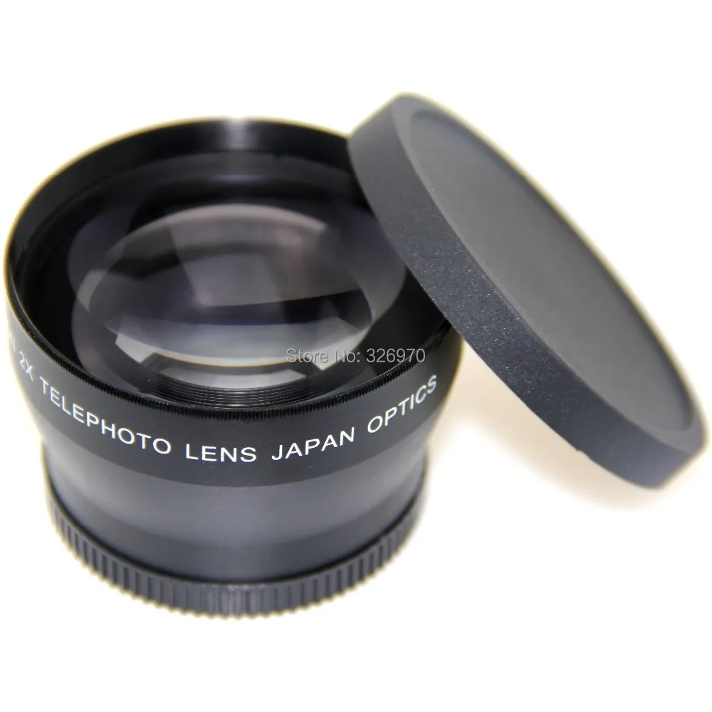new 52MM 2X TELEPHOTO LENS FOR NIKON D5100 D3100 D60 D90 free shipping+tracking numberin