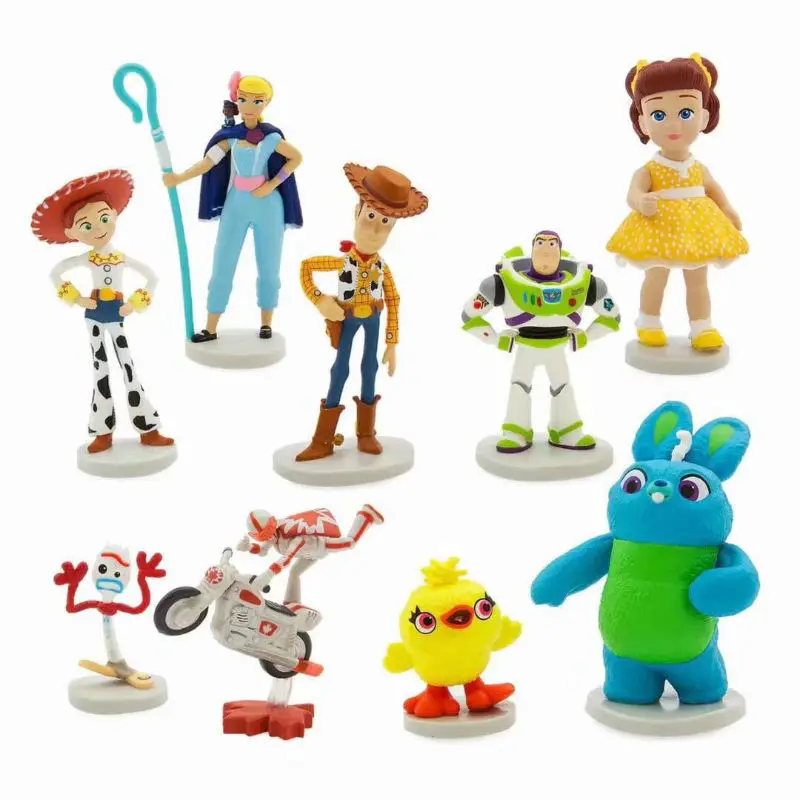 

Movie Toy Story 4 Cartoon Toy Woody Buzz Lightyear Jessie forky action figure collectible Doll 3pcs/7pcs/9pcs/10pcs/17pcs