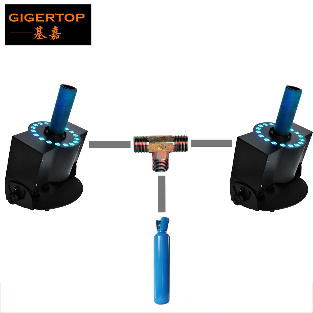 Шланг T образное соединение для TIPTOP Led Co2 Jet Machine 18x3 Вт RGB 3 в 1 цветной светодиодный