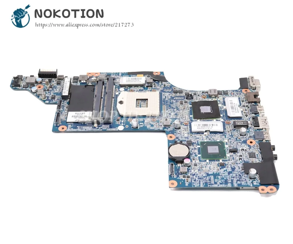 #Special Offers NOKOTION 634259-001 For HP Pavilion DV7-4000 DV7-5000 Laptop Motherboard 17 inch DA0LX3MB8F0 HM65 DDR3 HD5000 Video card