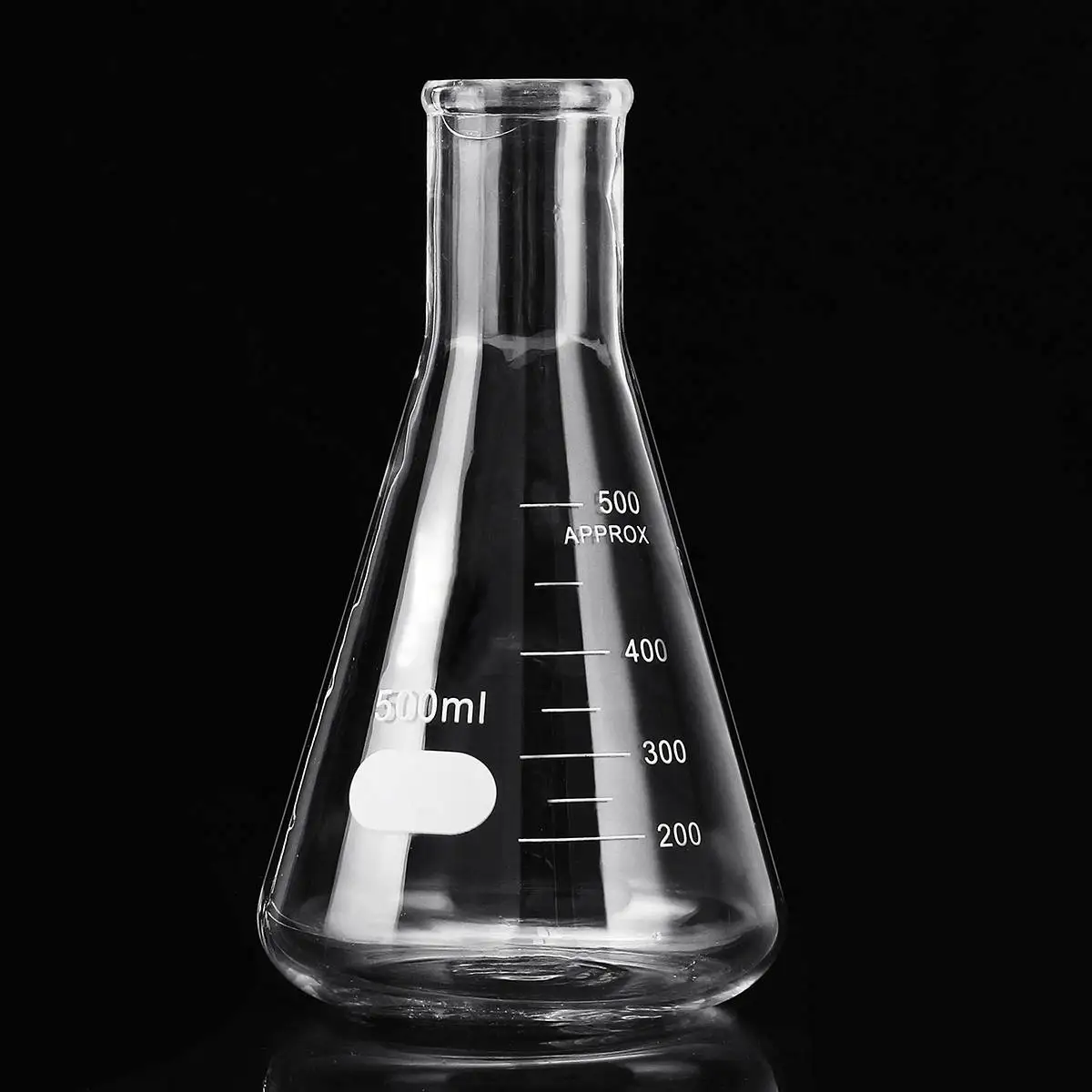 500 мл стеклянная колба коническая колба Erlenmeyer стеклянная бутылка лабораторная боросиликатная стеклянная посуда емкость бутылки