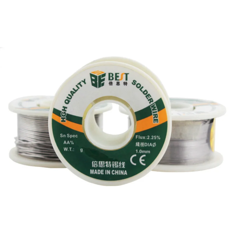

BEST 100g 0.3/0.4/0.5/0.6/0.8/1.0MM Flux 2.25% Melt Rosin Core Wire Tin Lead Solder Wire Sn55/Pb45 For Welding Work