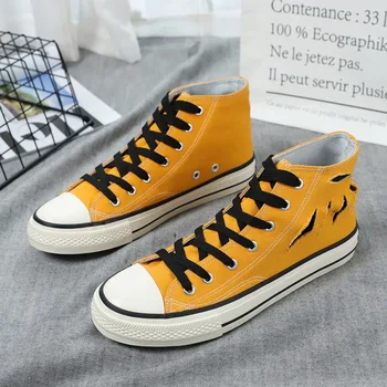 

Fashion Sneakers Men Vulcanize Shoes Cool Young Man Canvas Shoes Breathable Cloth Male Casual Shoes Men Brand Footwear A1618