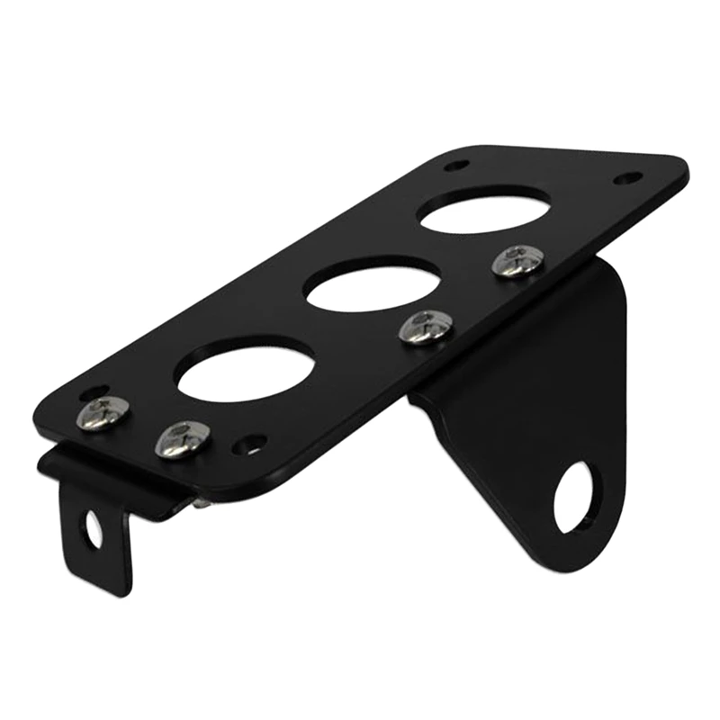 

Universal Black Motorcycle Side Mount License Plate for Bracket Bobber Chopper Fit for Harley Sport Stop Light Cb750 Xs650