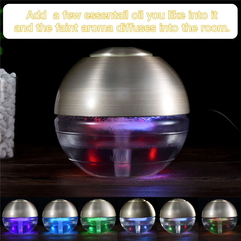 

USB Aroma Essential Oil Diffuser Cool Mist Maker Humidifier Difusor Air Purifier 7 Color Change LED Night Light For Office Home