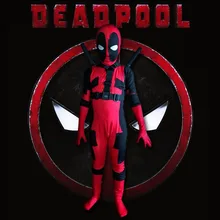 

Kids Deadpool Costume Spandex Lycra Full Body Zentai Suit Superhero Costumes Bodysuit Carnival Costumes for Children Custom Size