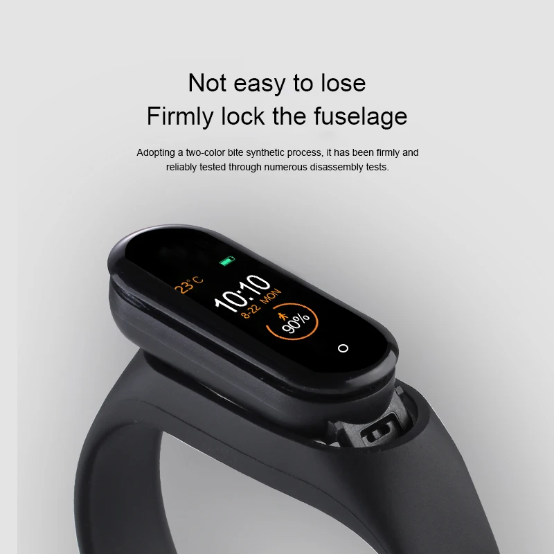 Newest M4 Smart Band Fitness Tracker Heart Rate Monitor Smart Bracelet Color Screen Bluetooth 5.0 Sports Wristband for Mi Band 4