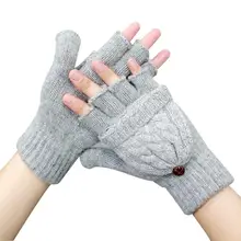 Guantes Airsoft Gloves Women’s Winter Mittens Hand Warmer Wool Knitted Glove For Women Thermal Warm Thicken Fitness Gloves