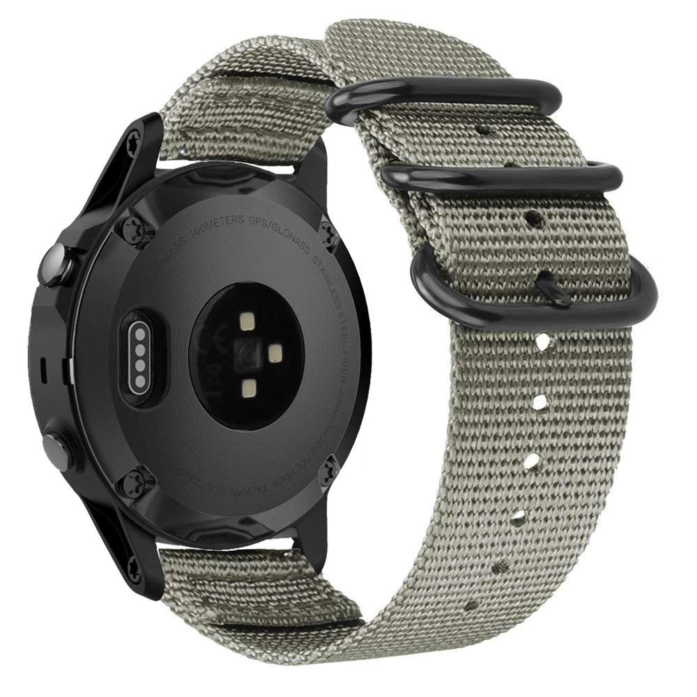 GXV-20mm-Premium-Nato-Nylon-Strap-3-Ring-Watch-Band-for-Garmin-Fenix-5S-5S-Plus