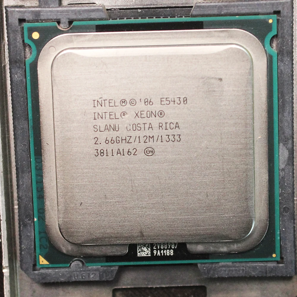 Процессор INTEL XEON E5430 cpu от 771 до 775(2,660 ГГц/12 МБ/1333 МГц/quad core) LGA775 80 Вт 64 бит работает на материнской плате 775