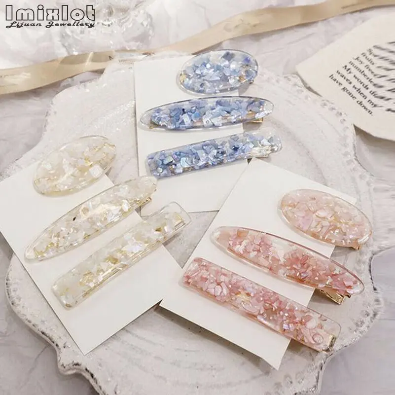 

Japanese Style Women Girls Shell Hairpin Hair Clip Oval Waterdrop Shape Acetate Hair Pins Hairgrips Hair Accessories Barrette