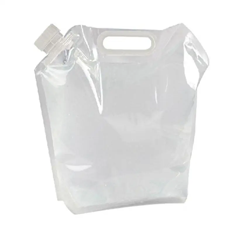 5L Folding Collapsible Water Bag Container Clear Drink Water Storage