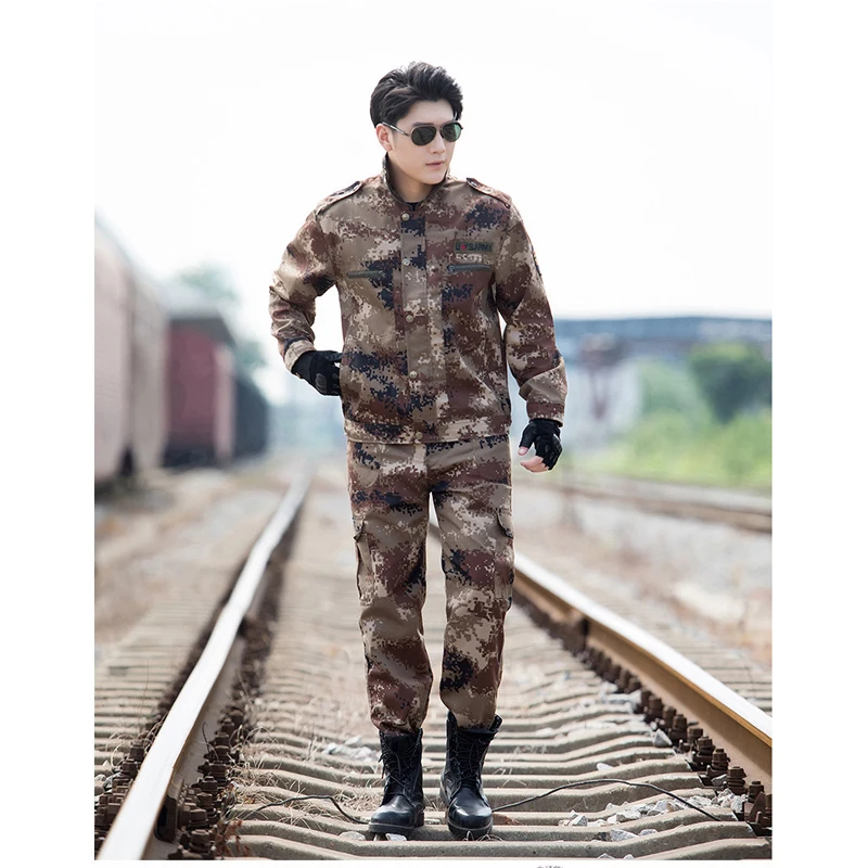 

Good Quality Camouflage Army Military Uniform Combat Shirt Pants For Men Security Working Training Camping Militar Free Shipping