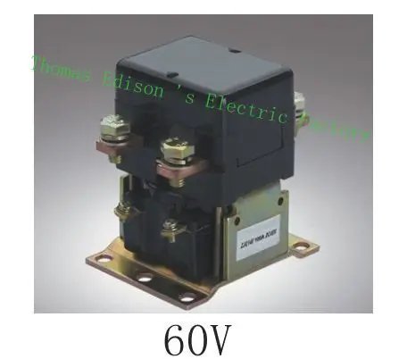 

ZJQ-100 ZJQ-1XX GE100A NO (normally open) style Coil Voltage 60V 100A DC Contactor for motor forklift electromobile wehicle car