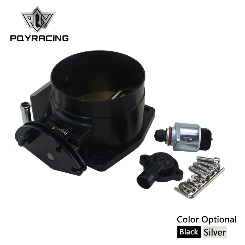 

PQY - 92mm throttle body + TPS IAC Throttle Position Sensor for LSX LS LS1 LS2 LS6 SILVER BLACK PQY6937+5961