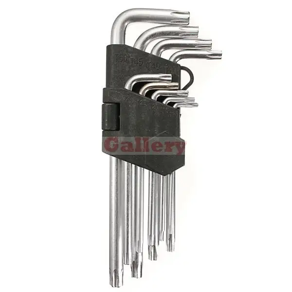 

9pcs L Shape T10-t50 Torx Hex Screwdriver Star Key Set Wrench Key Set