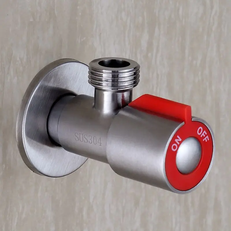 Нержавеющая сталь G1/2 резьбовой угловой клапан холодной или горячей воды треугольный клапан заправочный клапан унитаз раковина водонагреватель инструмент для ванной комнаты