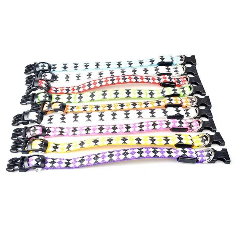 Collar for cats Pet Dog LED Glow Light Leash Collar Diamond Pattern Collar Accessories pet Product Leash and Harnesses A15 (8)