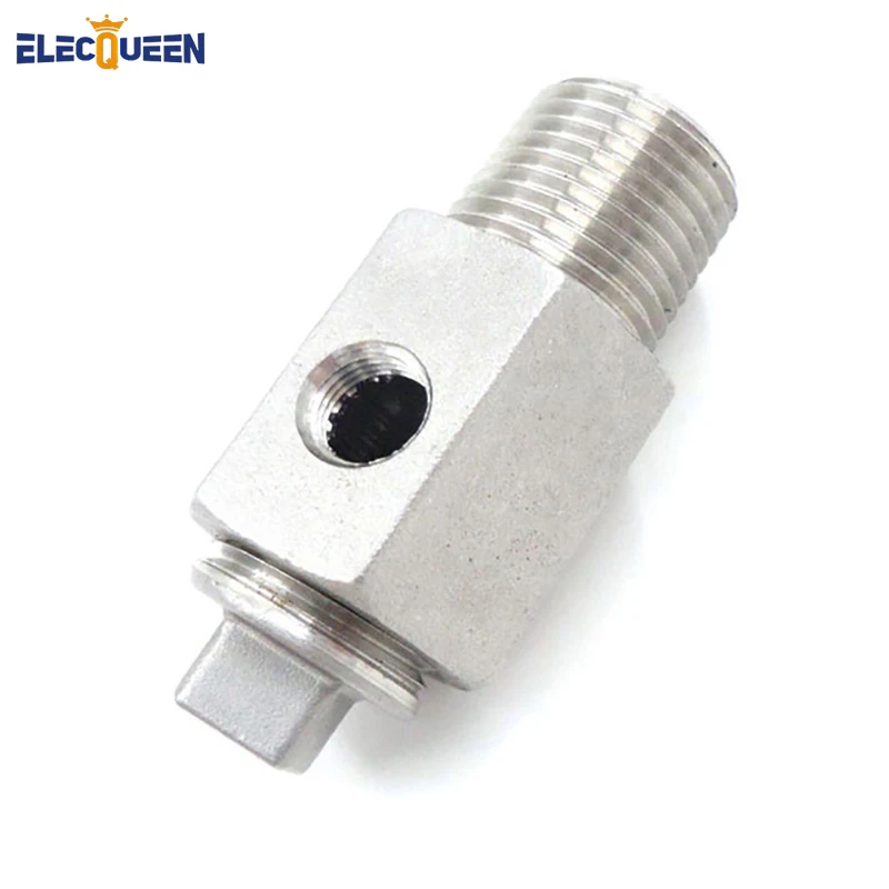 

Sight Gauge Adapter with plug, 1/2" MPT x 1/8"FPT Stainless Steel 304 Homebrew Hardware