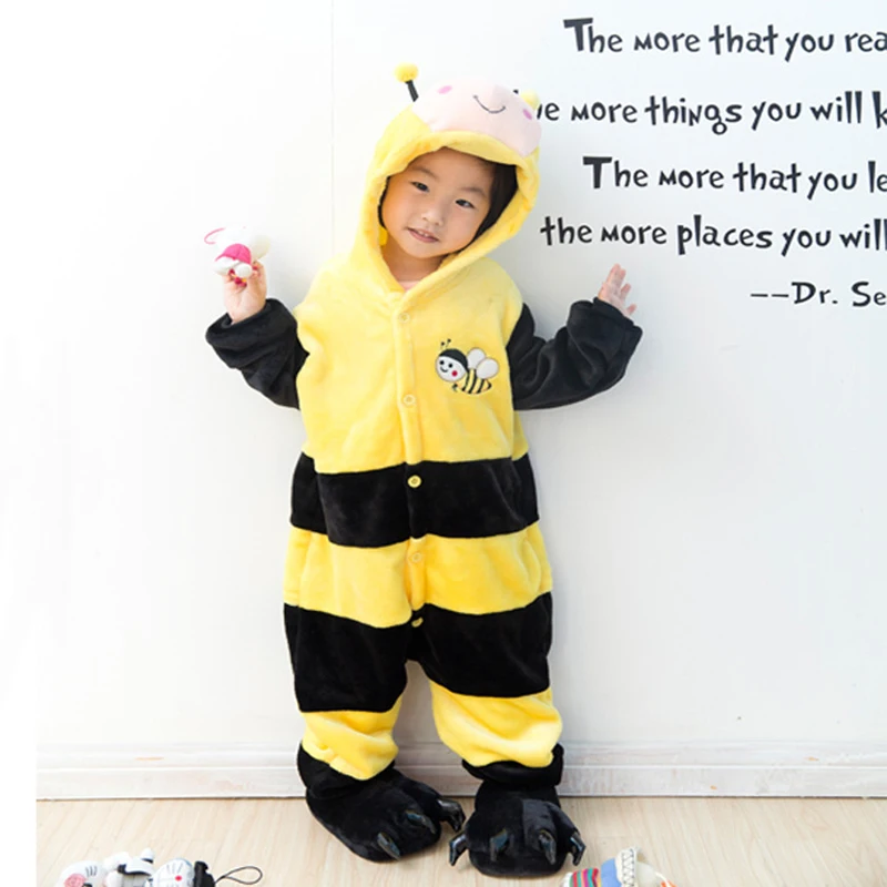 

Mioigee 2019 Boy Girl Pajamas Children Pajama Unisex Fashion Casual Flannel Kids Pajama Animal Cosplay Onesies Pajamas