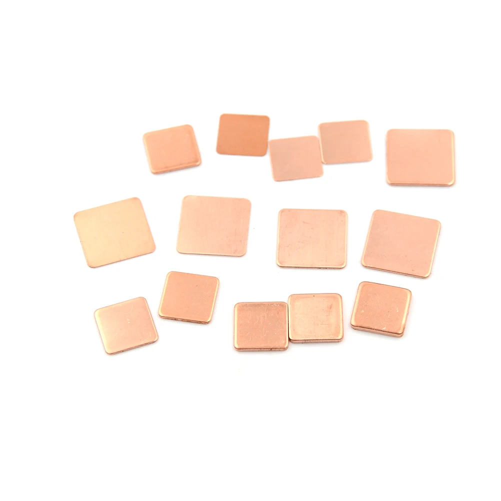 10PCS New Laptop Heatsink Sheet Copper Sheet Plate Strip Shim Thermal Pad