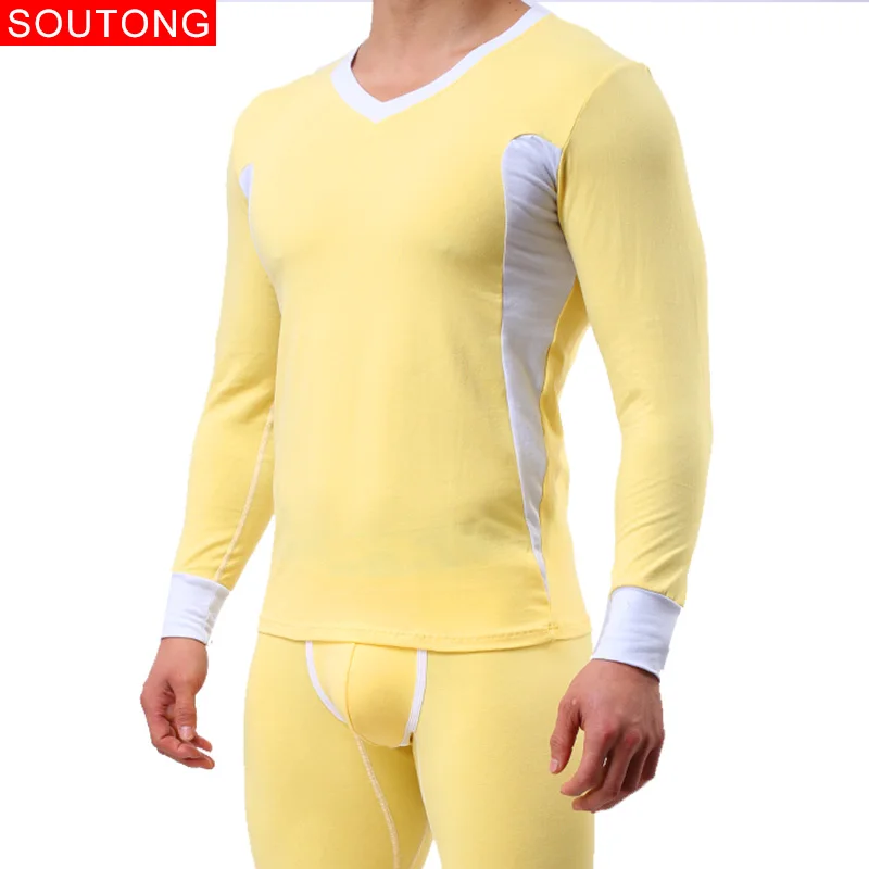 

Soutong Underwear Winter Men Thermal Underwear Mens Long Johns Slim Underwear Sets Cotton Long Johns Men Sets Soft Underpants