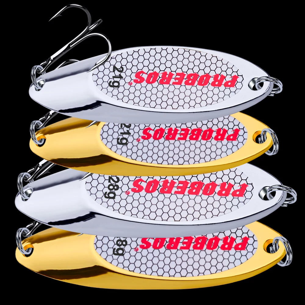 

1PC Top Metal Spoon Lure 3g-40g Metal Bass Baits Silver Spoon Fishing Lure 8#-2# Hook Metal Lure Fishing Tackle