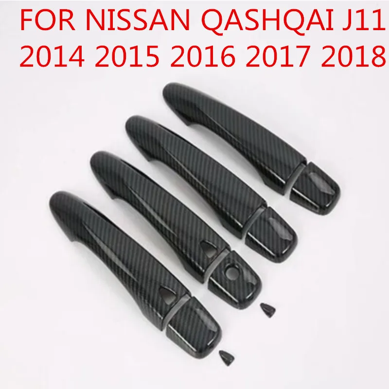 Подходит для NISSAN QASHQAI J11 2014 2015 2016 2017 2018 хромированная крышка дверной ручки чаша