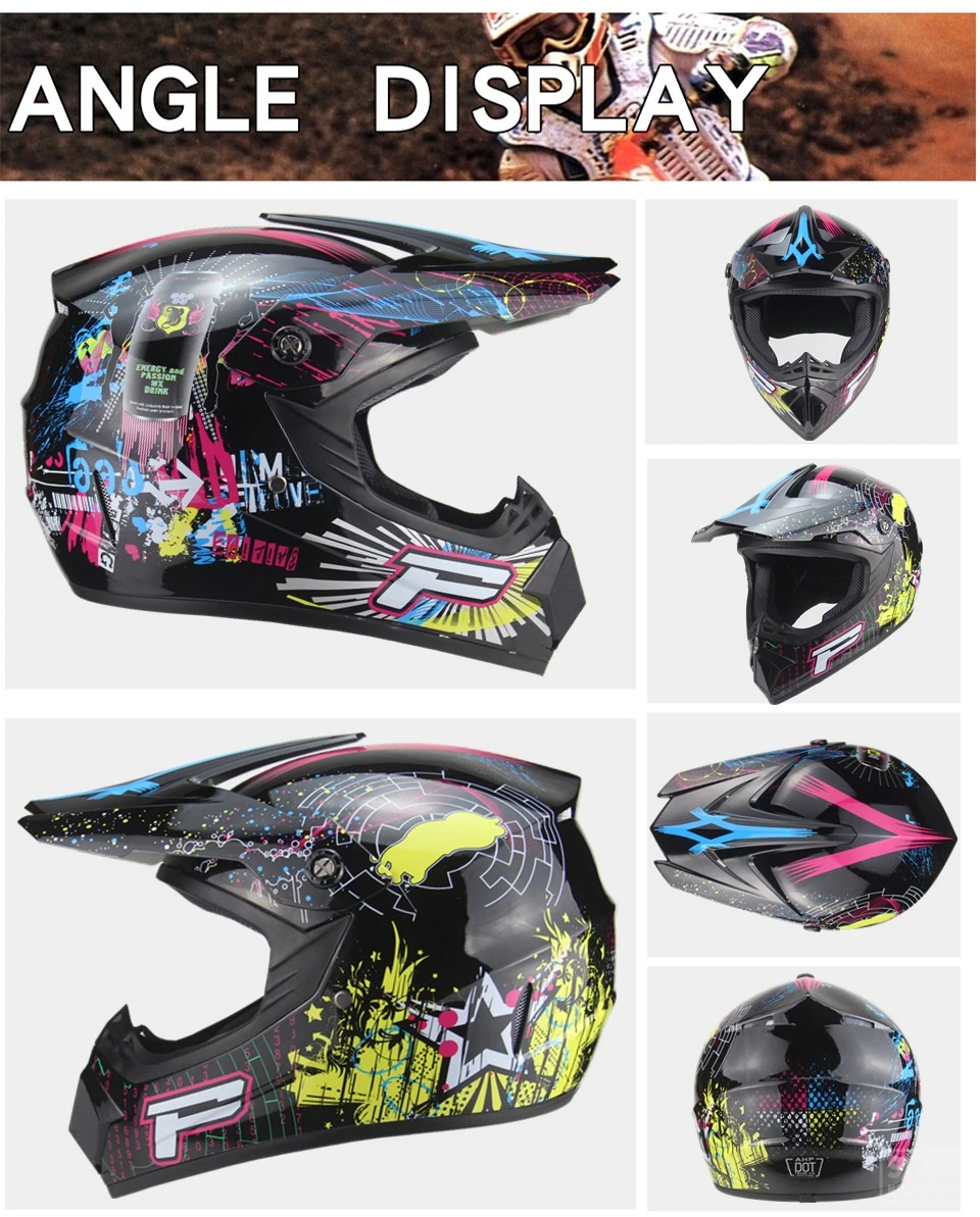 Полнолицевой мотоциклетный шлем Casco Moto внедорожный шлем ATV Dirt Bike горные MTB DH Capacete Moto очки шлем для мотокросса