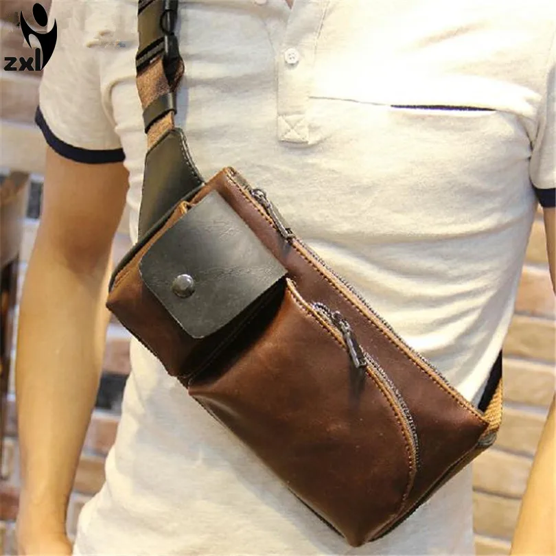 Men's Shoulder Bags Vintage Style Leather Messenger Bag For Man High