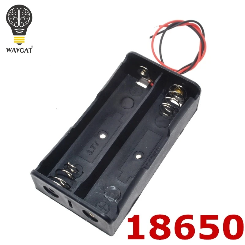 

WAVGAT Power Bank 18650 Battery Holder Plastic Battery Holder Storage Box Case for 2x 18650.