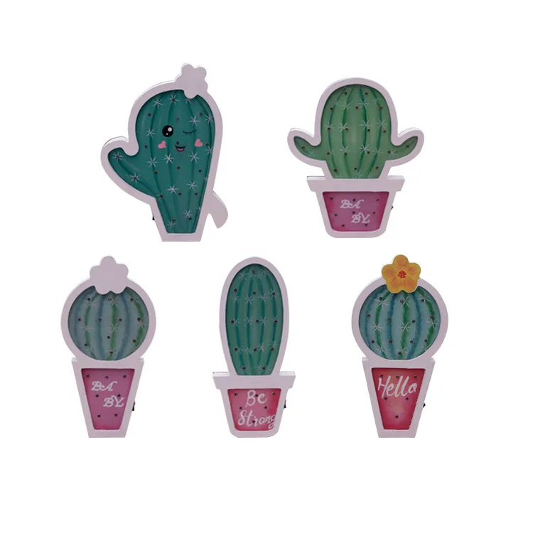 

Children's Bedroom Ornamental Lamp Cactus Night Light Kids Room Led Lights Lamps Luminaria De Mesa 3d Light Fixtures