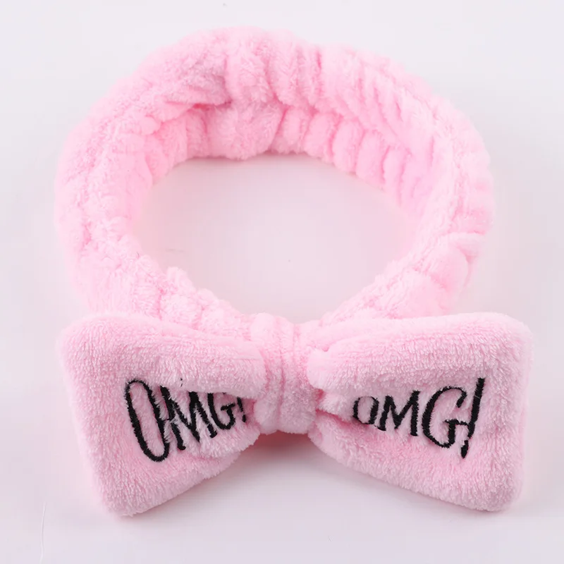 Новинка "OMG" Коралловая мягкая шерсть лук повязки для женщин девушки милый держатель волос резинки аксессуары для волос