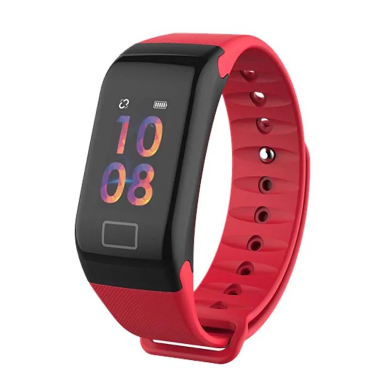 Водонепроницаемые Смарт-часы, браслеты для huawei mate 20 Pro X 10 P30 P20 Lite P10 P9 Plus P Smart+ спортивный фитнес-браслет - Цвет: Красный