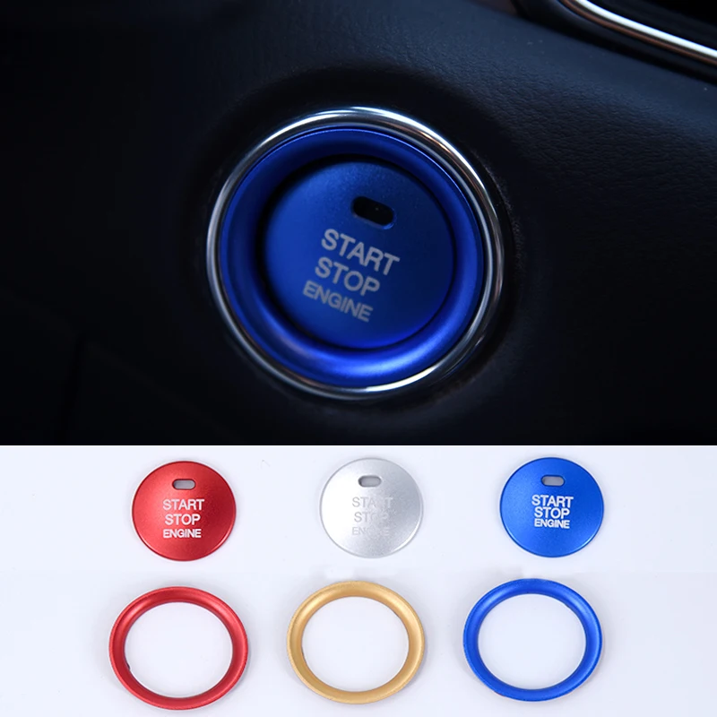 

Car Start Engine Button STOP Key Accessories Switch Decoration Stickers for Mazda 2 3 6 CX-5 CX-9 CX-3 CX-8 MX-5 2014-2018
