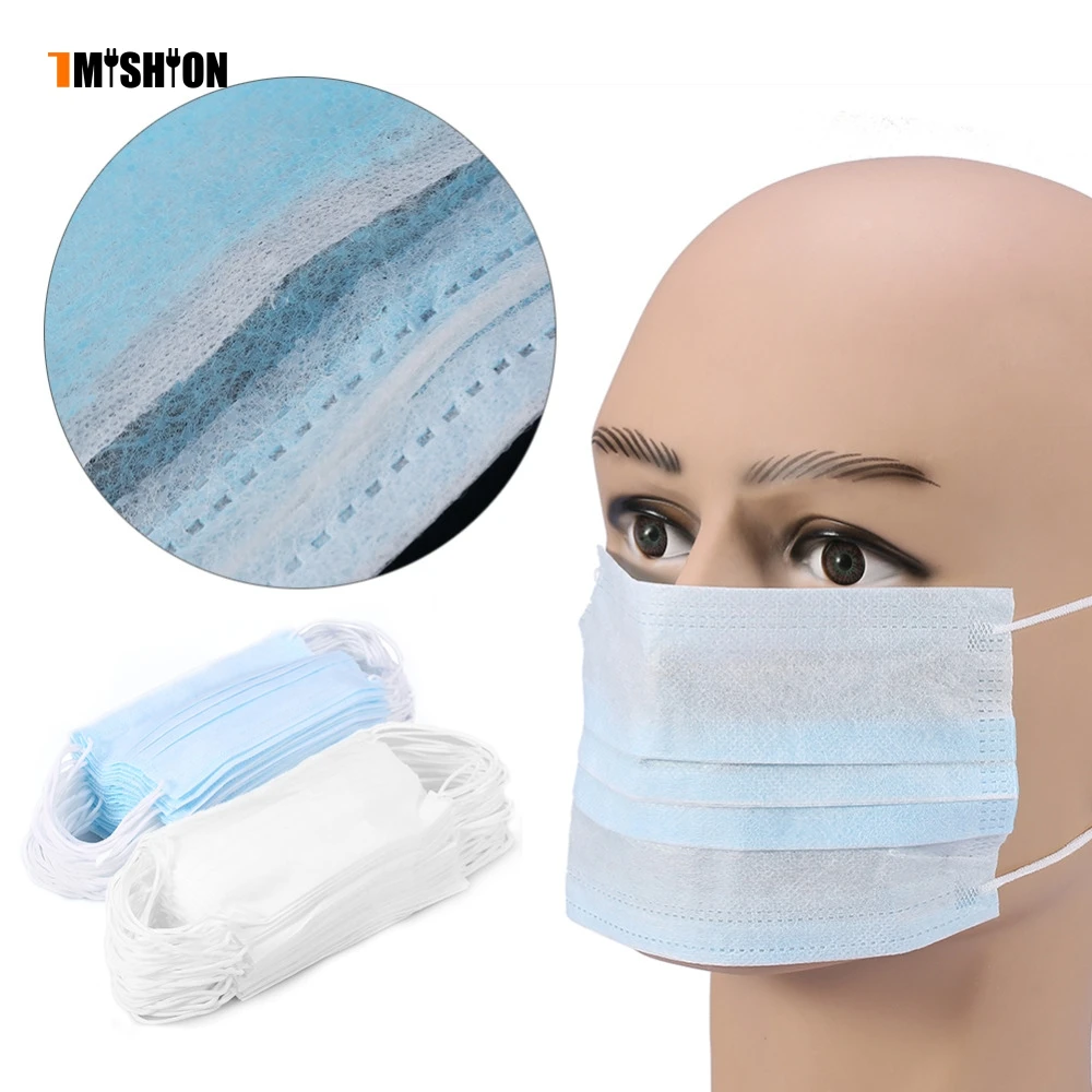 Buy 50Pcs Masks Disposable Medical Dental Surgical